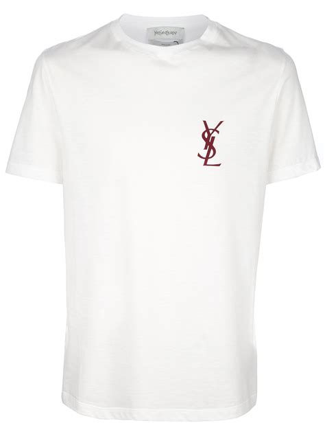 ysl white shirt mens